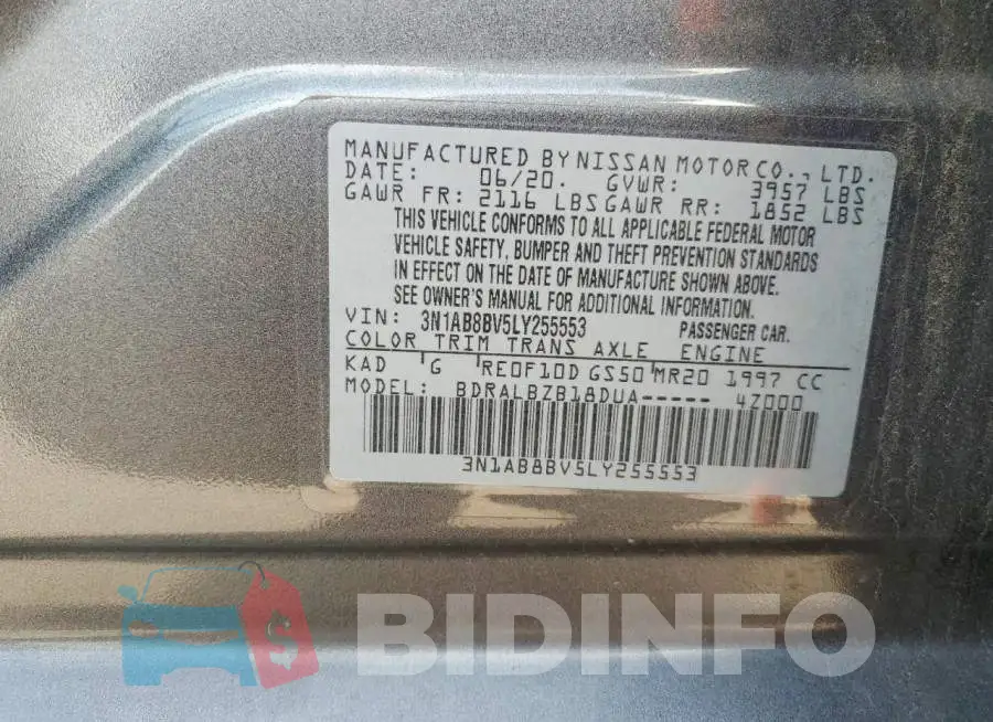 3N1AB8BV5LY255553 Photo# 12