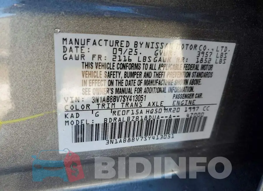 3N1AB8BV7SY413051 Photo# 13