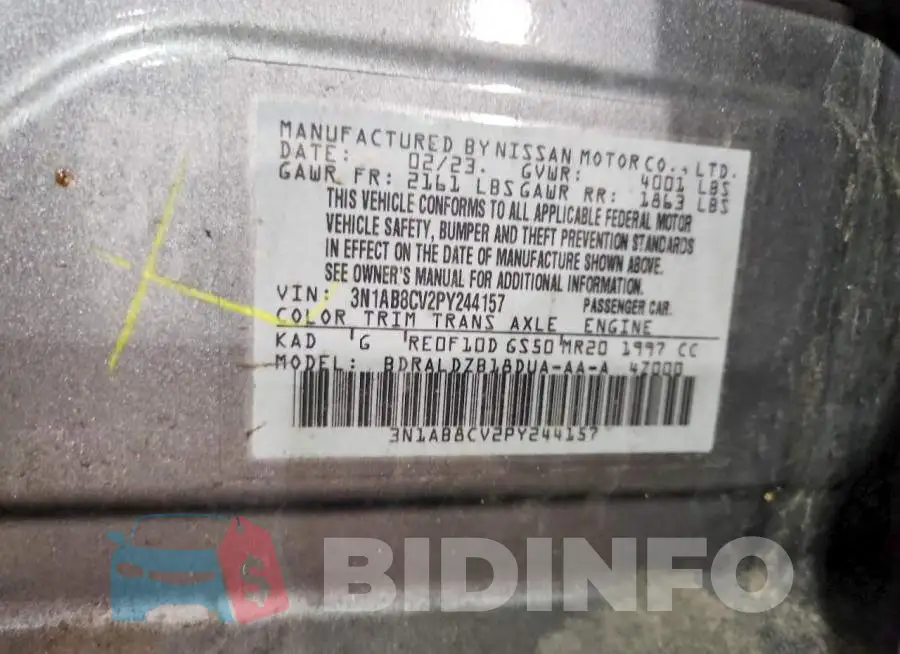 3N1AB8CV2PY244157 Photo# 12