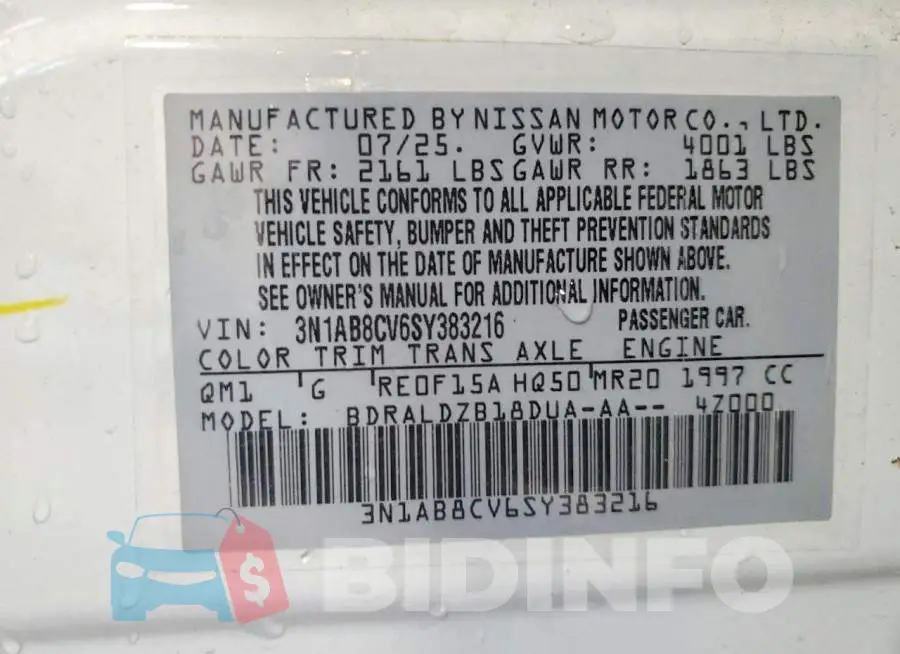 3N1AB8CV6SY383216 Photo# 12