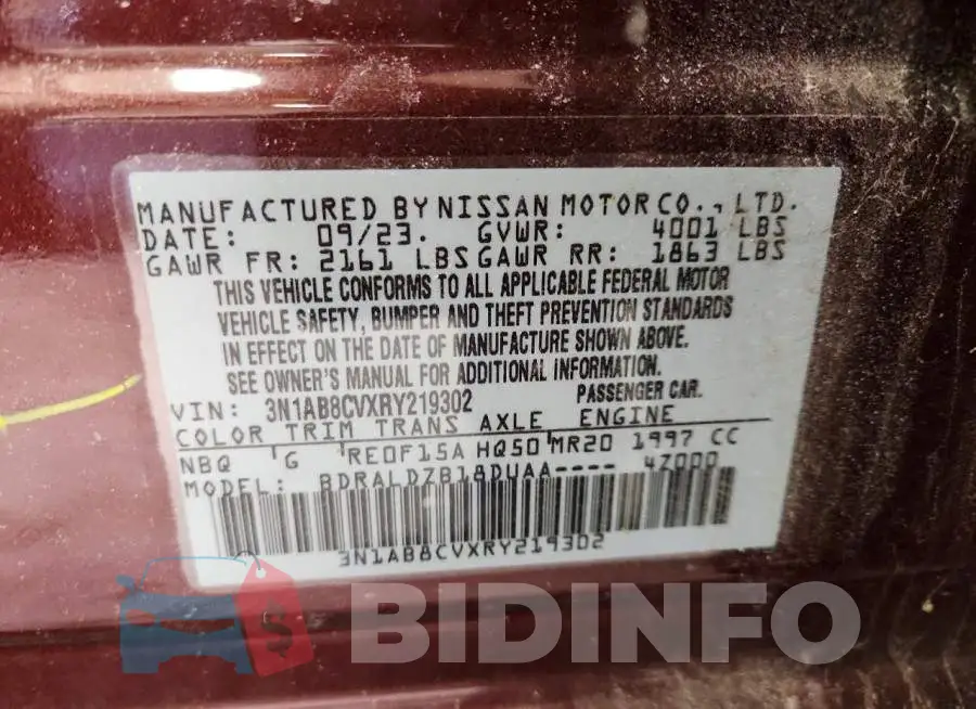 3N1AB8CVXRY219302 Photo# 12