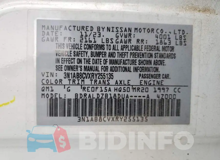 3N1AB8CVXRY255135 Photo# 12