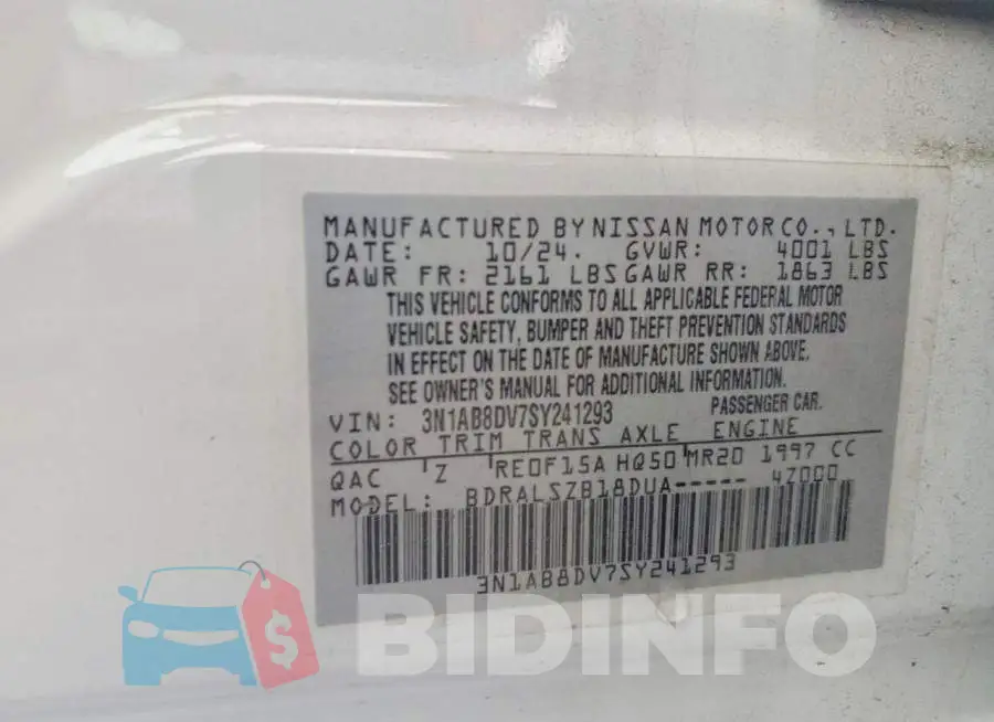 3N1AB8DV7SY241293 Photo# 13