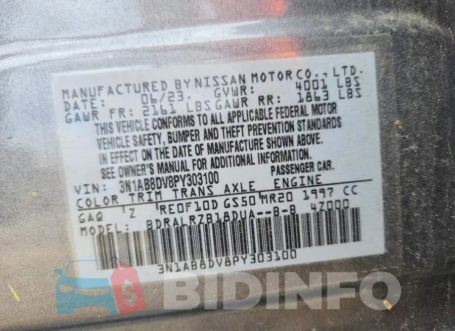 3N1AB8DV8PY303100 Photo# 13