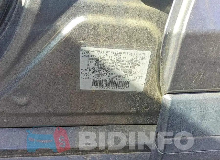 3N1CP5CV2LL479044 Photo# 13