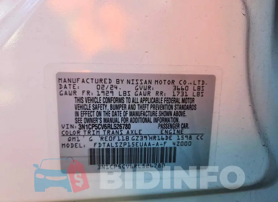 3N1CP5CV6RL526780 Photo# 14
