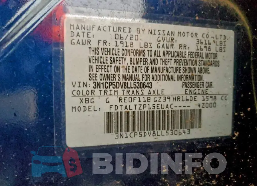 3N1CP5DV8LL530643 Photo# 12