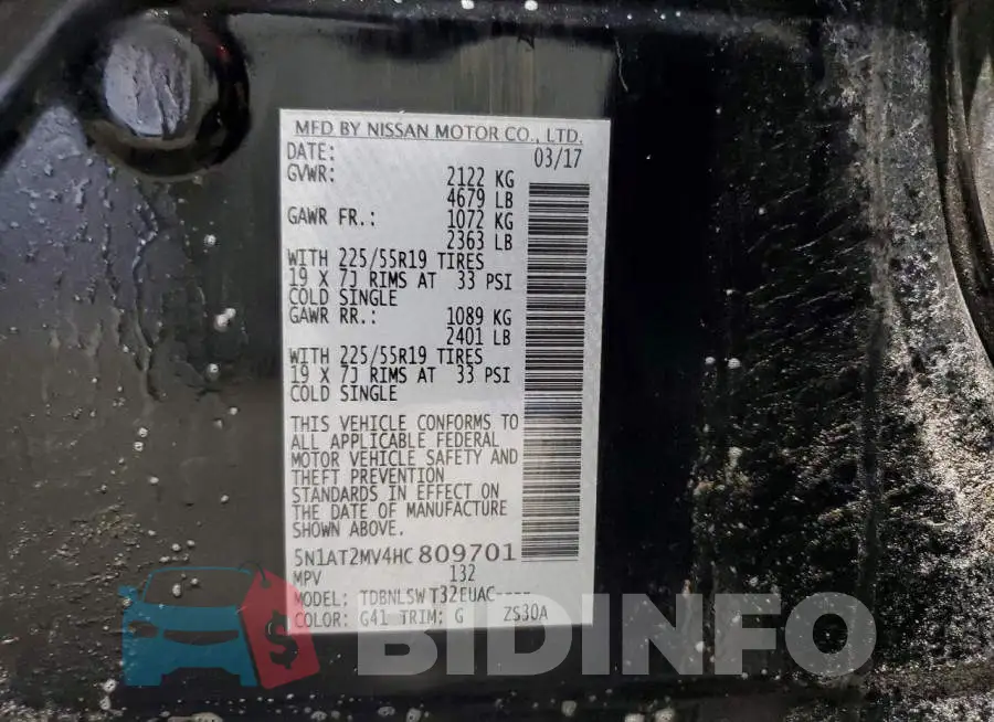 5N1AT2MV4HC809701 Photo# 12
