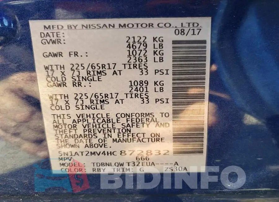 5N1AT2MV4HC872832 Photo# 12