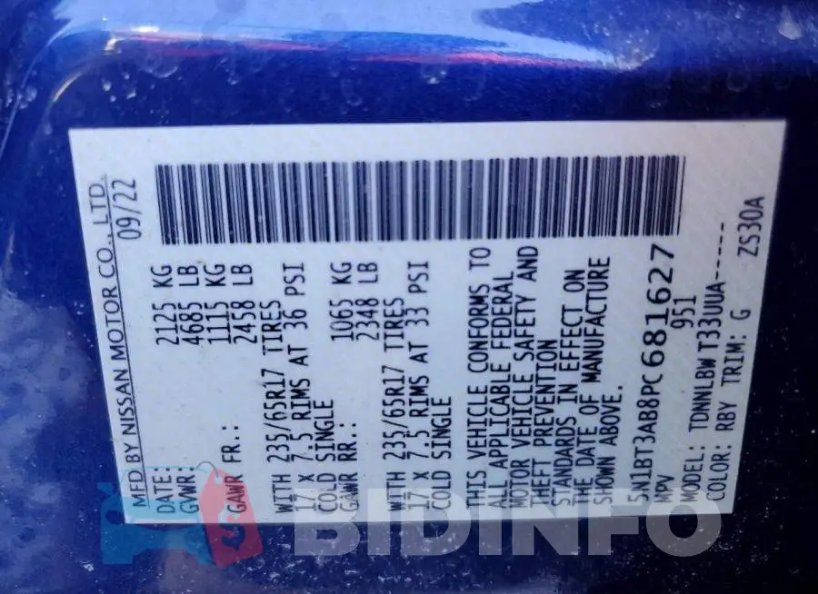 5N1BT3AB8PC681627 Photo# 14