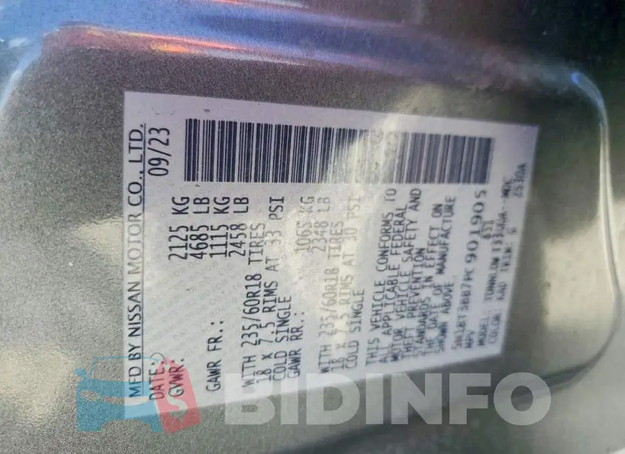 5N1BT3BB7PC901905 Photo# 13