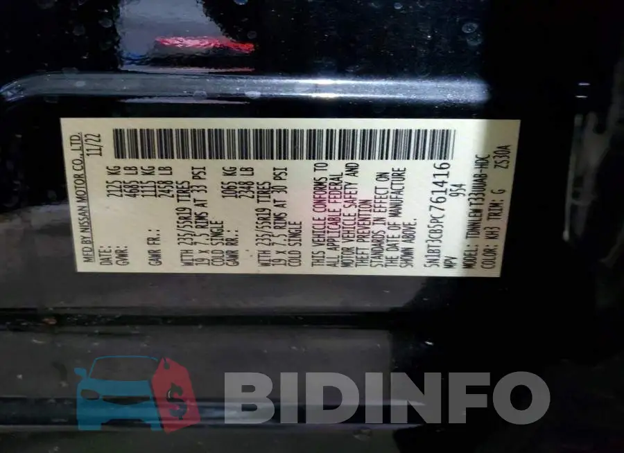 5N1BT3CB5PC761416 Photo# 13