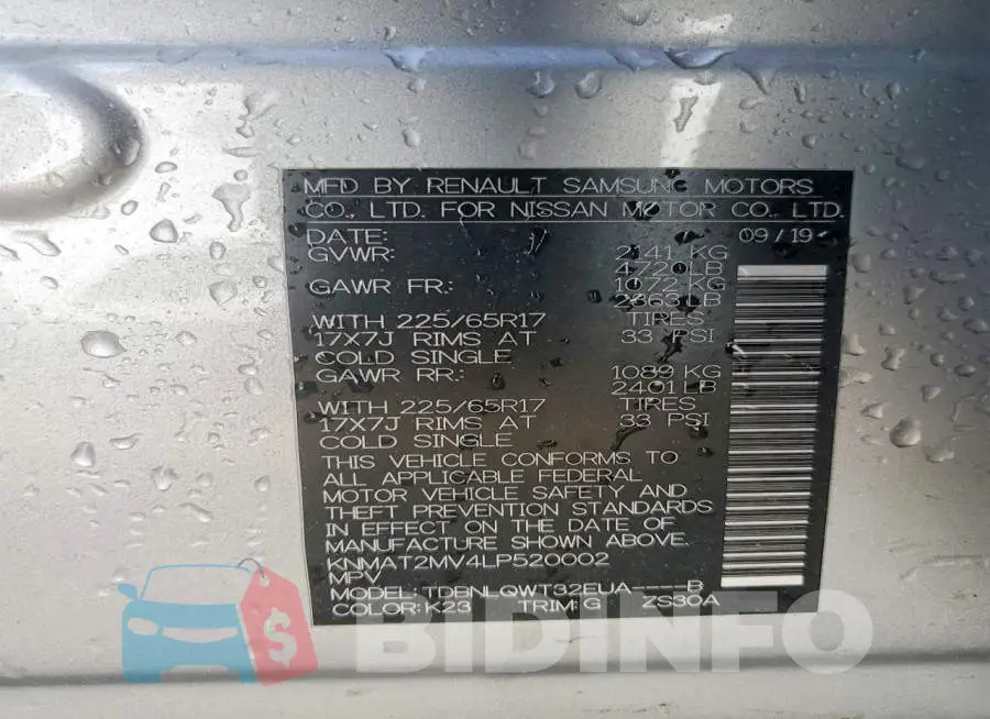 KNMAT2MV4LP520002 Photo# 12