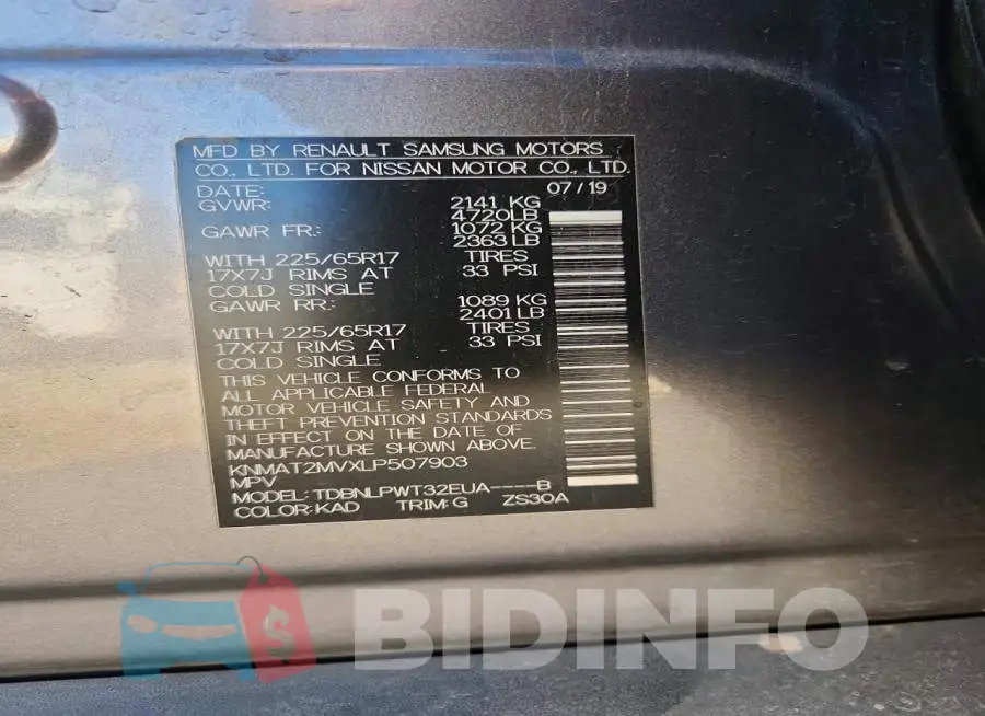 KNMAT2MVXLP507903 Photo# 13
