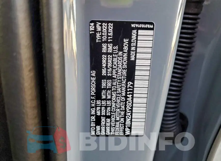 WP1BN2AY9SDA41179 Photo# 12