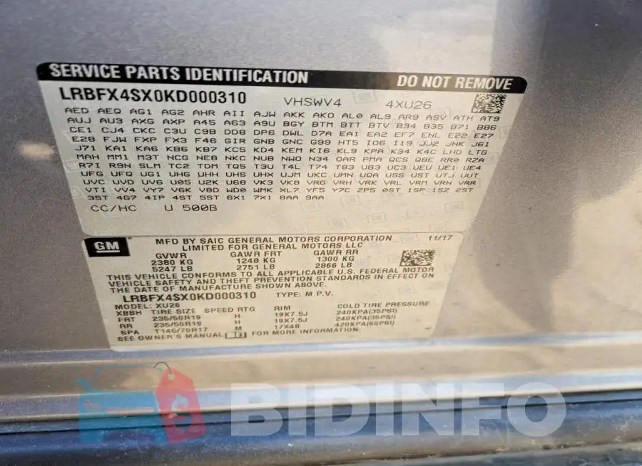 LRBFX4SX0KD000310 Photo# 13