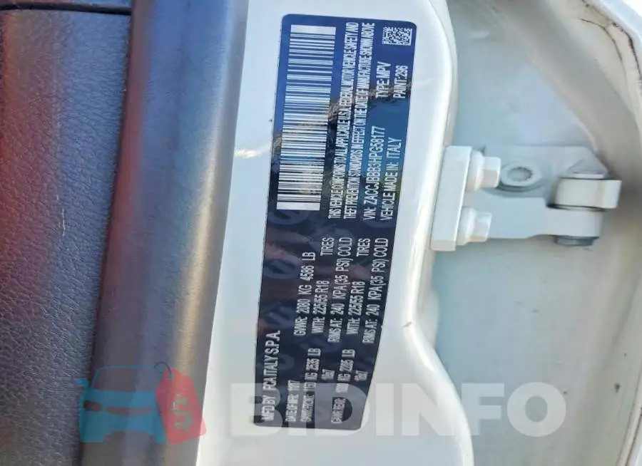 ZACCJBBB3HPG58177 Photo# 12