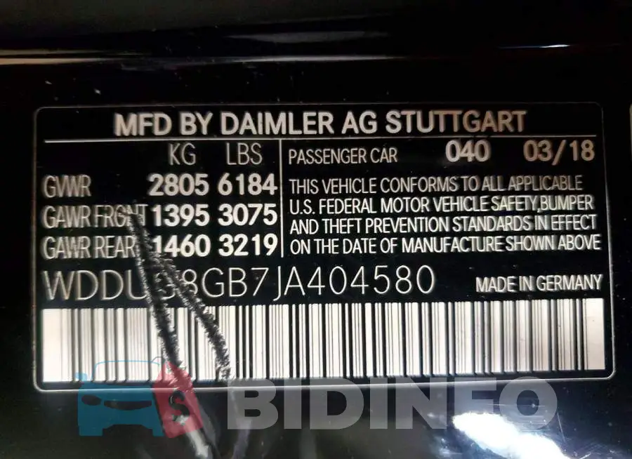 WDDUG8GB7JA404580 Photo# 12