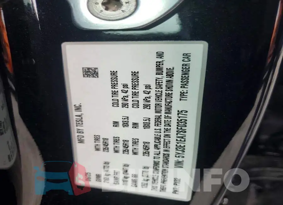 5YJ3E1EA7SF035175 Photo# 12