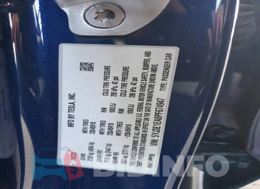 5YJ3E1EA8PF674947 Photo# 12