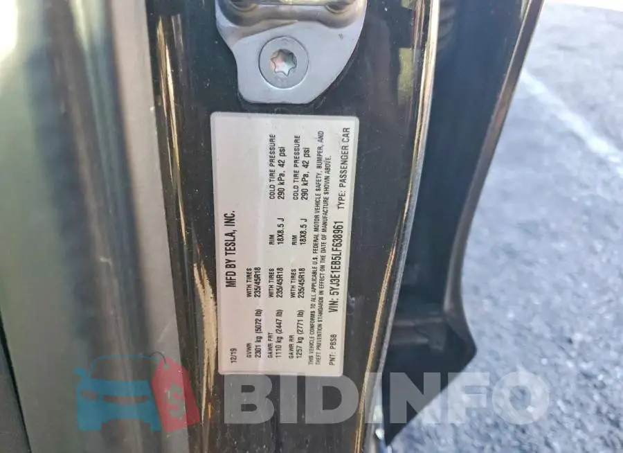 5YJ3E1EB5LF638961 Photo# 12