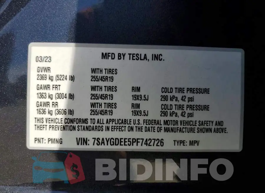 7SAYGDEE5PF742726 Photo# 13