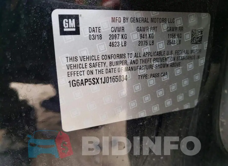 1G6AP5SX1J0165034 Photo# 13