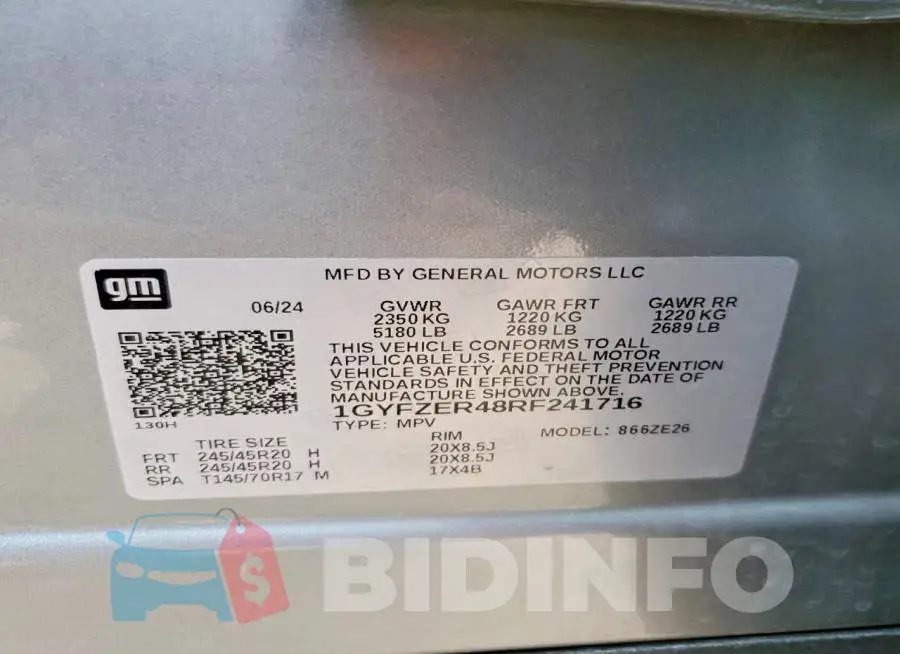 1GYFZER48RF241716 Photo# 14