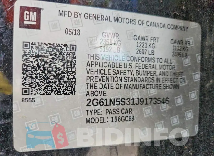 2G61N5S31J9173546 Photo# 12