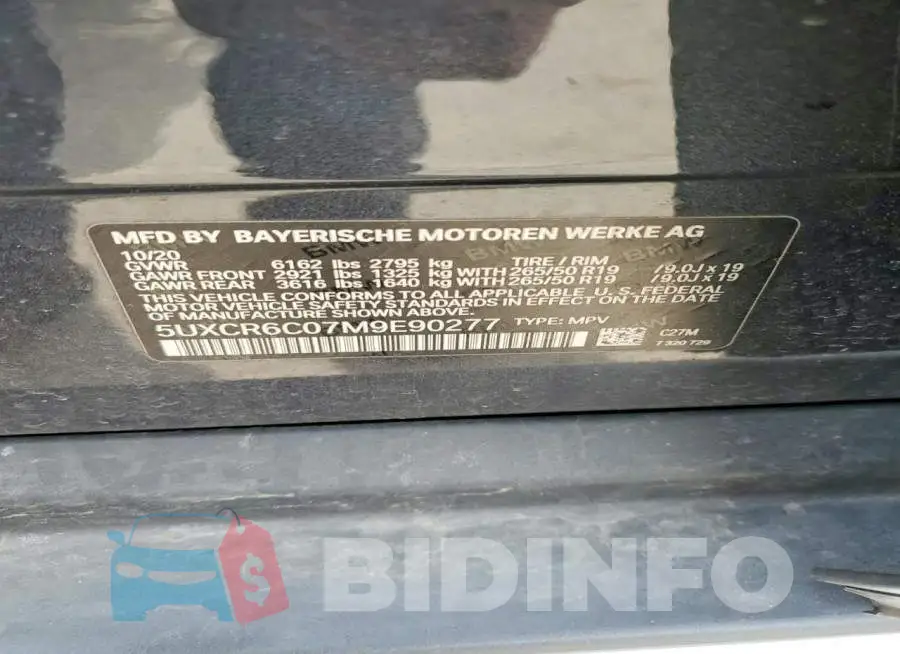 5UXCR6C07M9E90277 Photo# 13