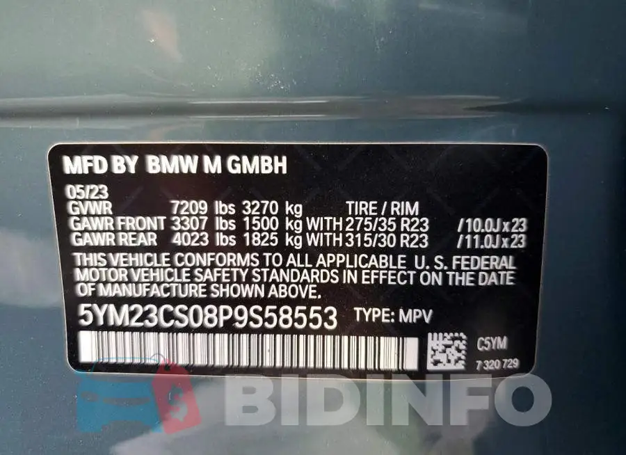 5YM23CS08P9S58553 Photo# 13