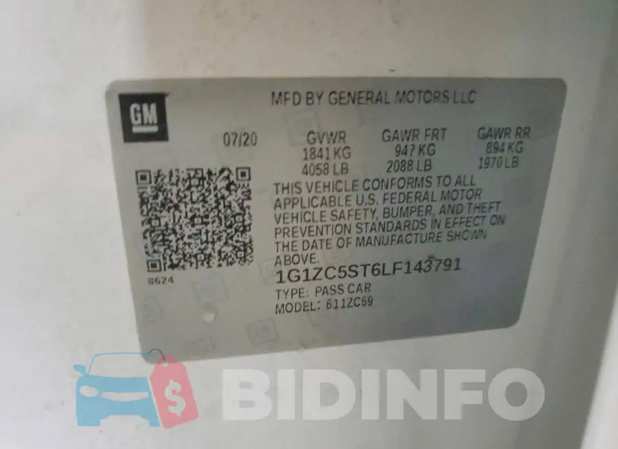 1G1ZC5ST6LF143791 Photo# 12