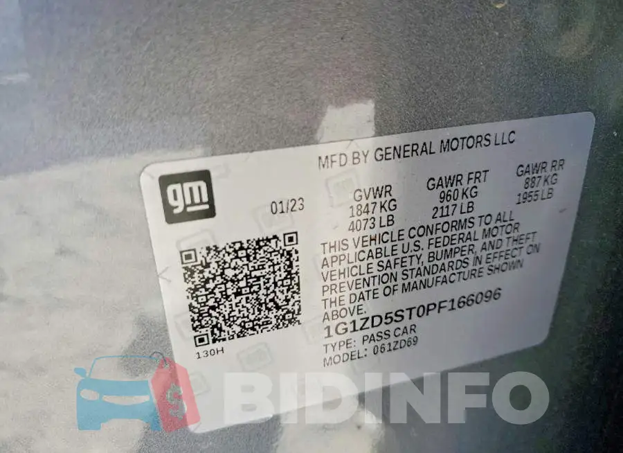 1G1ZD5ST0PF166096 Photo# 12