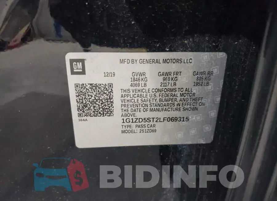 1G1ZD5ST2LF069315 Photo# 12