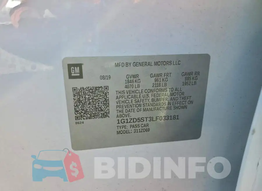 1G1ZD5ST3LF033181 Photo# 12