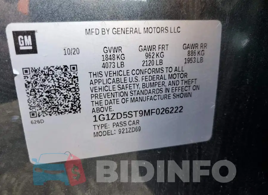 1G1ZD5ST9MF026222 Photo# 12