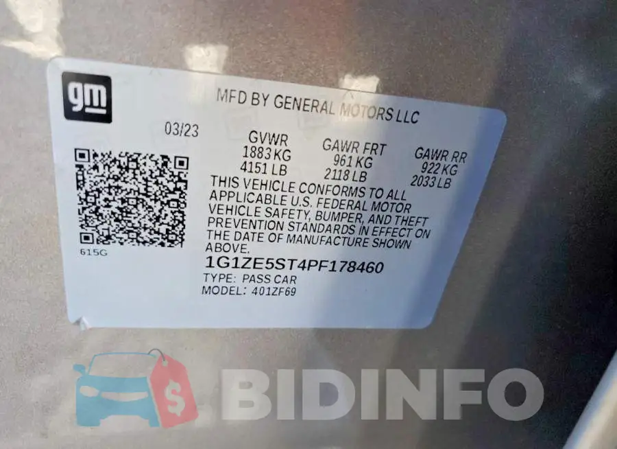 1G1ZE5ST4PF178460 Photo# 12