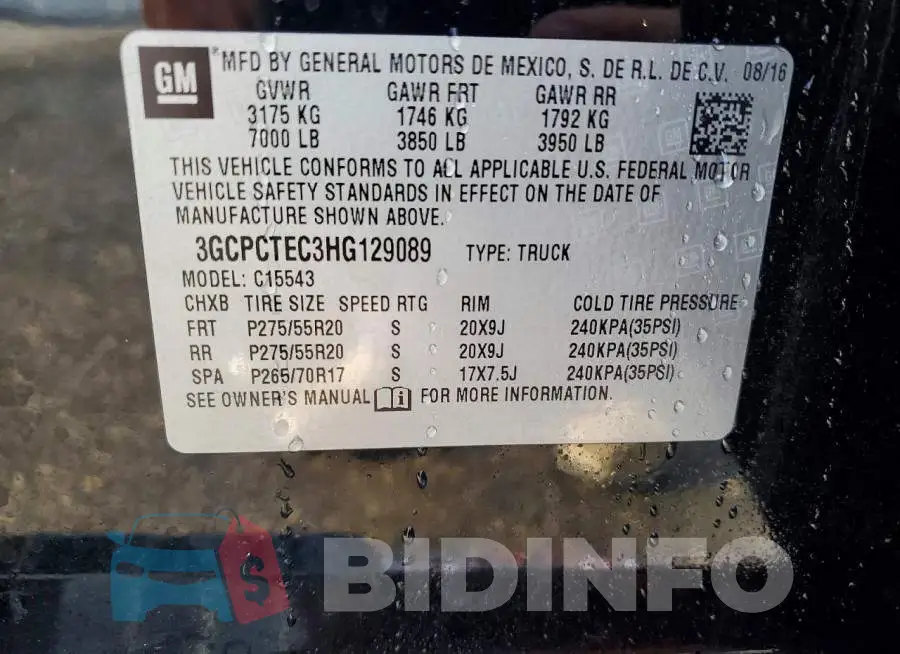 3GCPCTEC3HG129089 Photo# 13