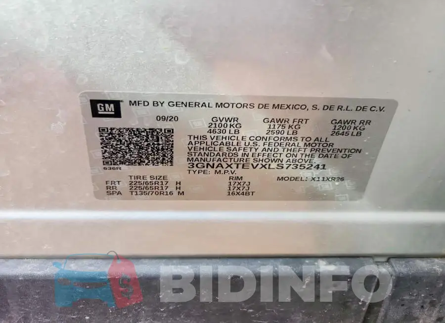 3GNAXTEVXLS735241 Photo# 13