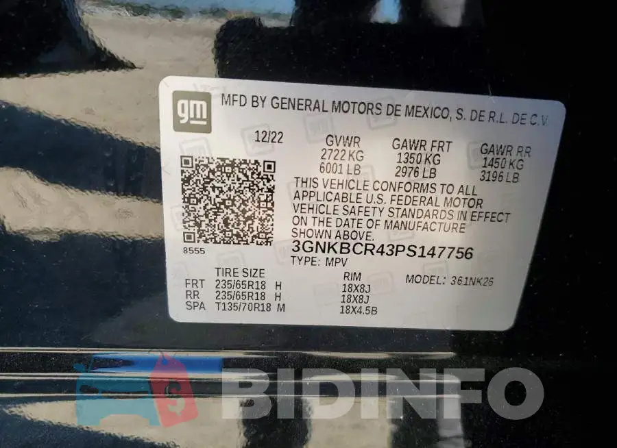 3GNKBCR43PS147756 Photo# 14