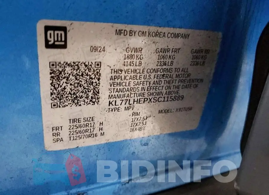 KL77LHEPXSC115889 Photo# 13