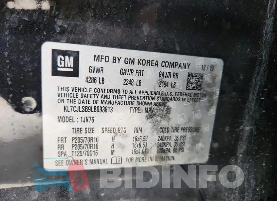 KL7CJLSB9LB093813 Photo# 12