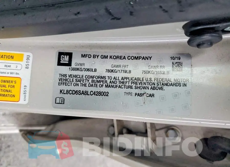 KL8CD6SA8LC428002 Photo# 12