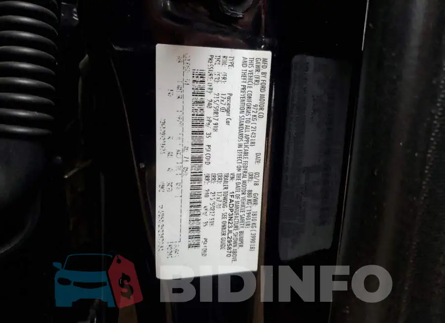 1FADP3N23JL295870 Photo# 12