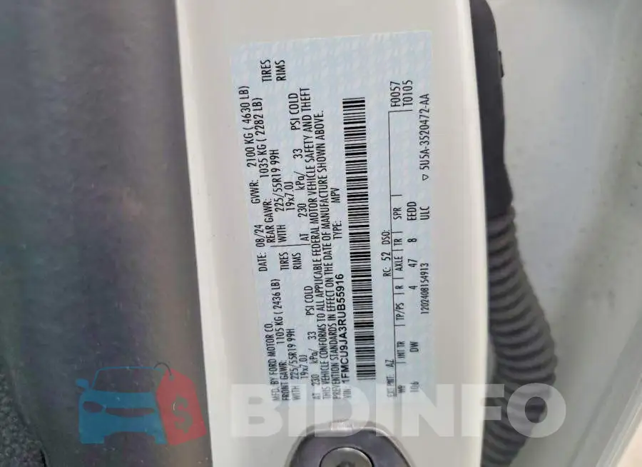 1FMCU9JA3RUB55916 Photo# 13
