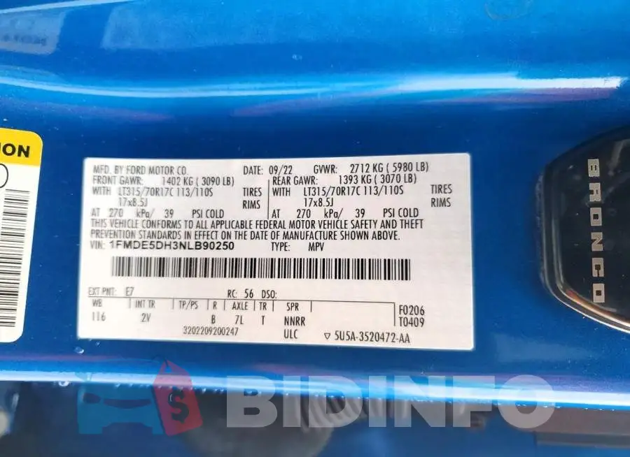 1FMDE5DH3NLB90250 Photo# 13