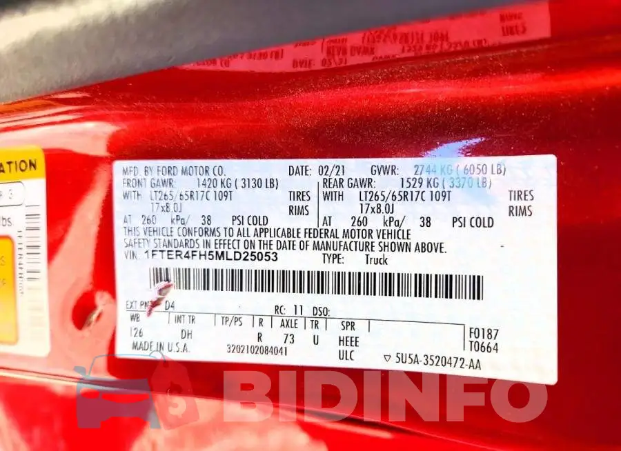 1FTER4FH5MLD25053 Photo# 12