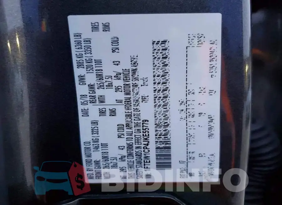 1FTEW1CP4JKE55779 Photo# 12