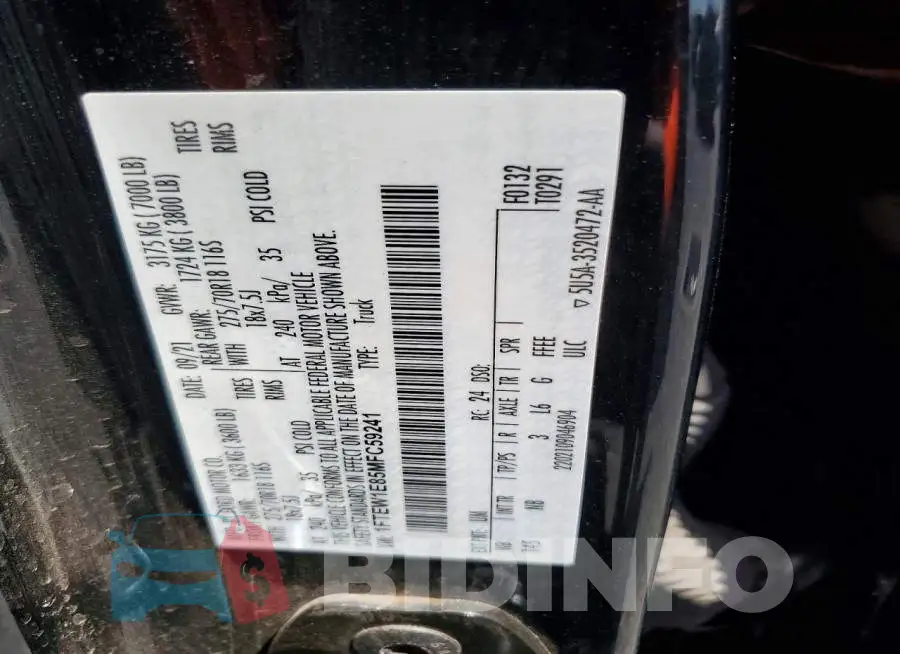 1FTEW1E85MFC59241 Photo# 13