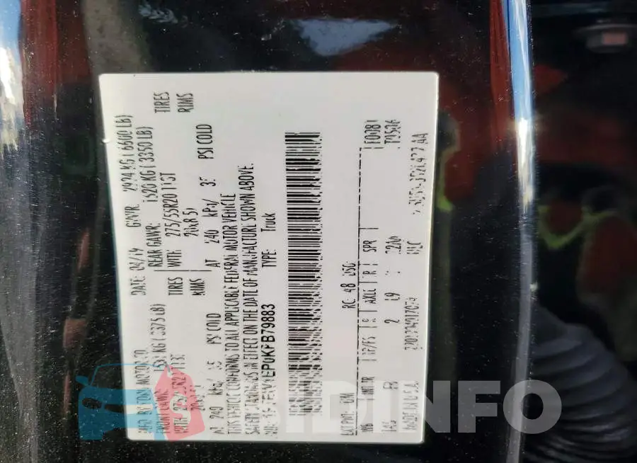 1FTEW1EP0KFB79883 Photo# 13